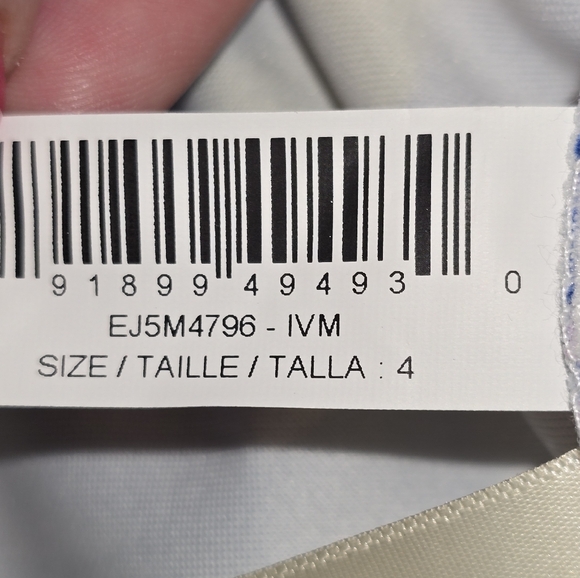 Eliza J. Floral Off-Shoulder Dress in Blue Purple and White Women's Size‎ 4 New - Picture 10 of 11